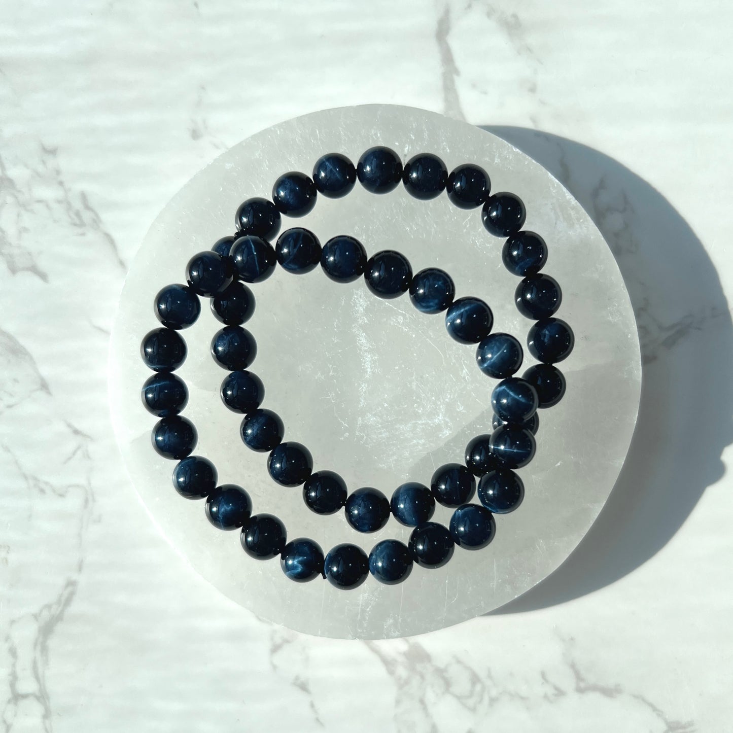 Blue Tiger’s Eye Bracelet 8mm 藍虎眼石