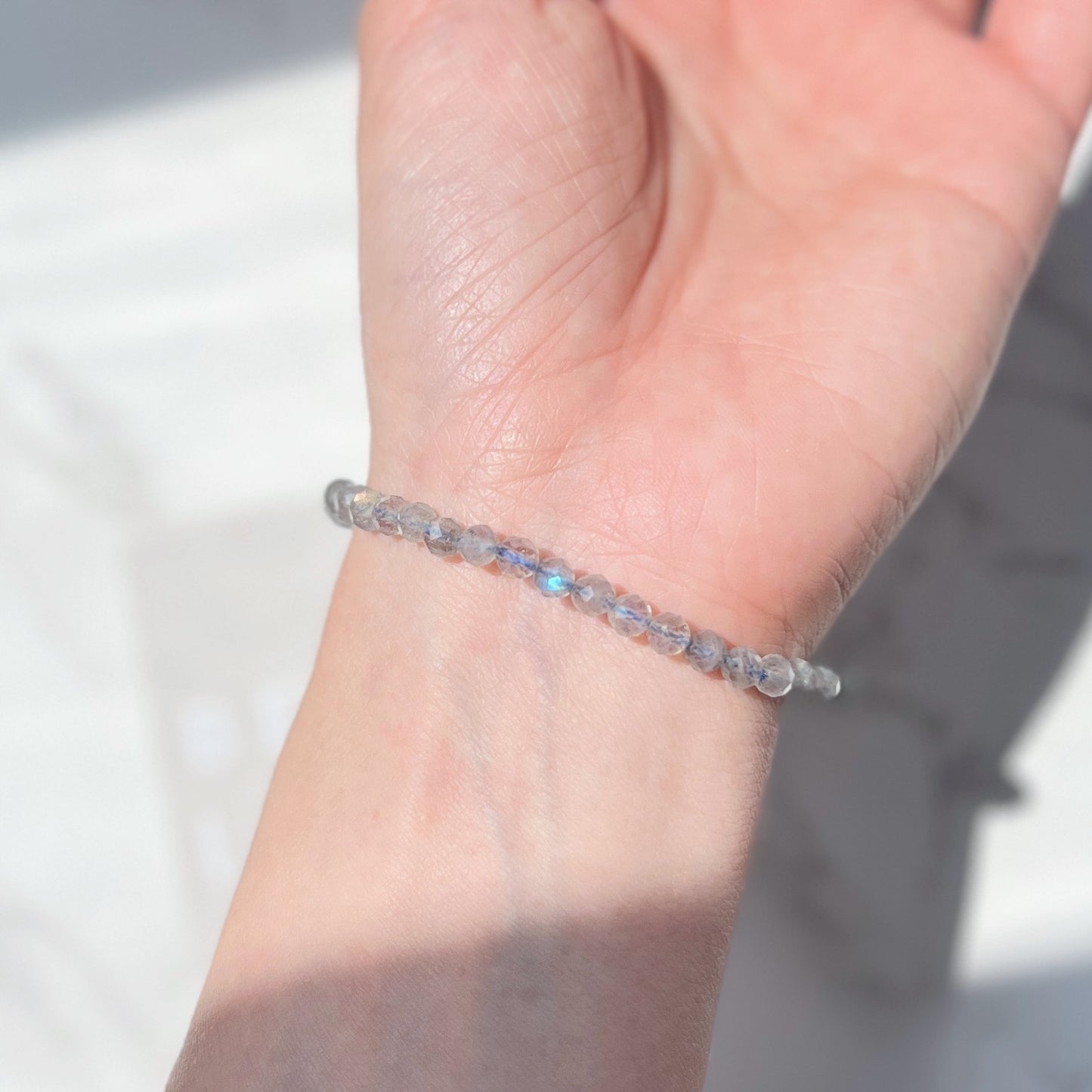 Labradorite Facet Bracelet 4mm 拉長石