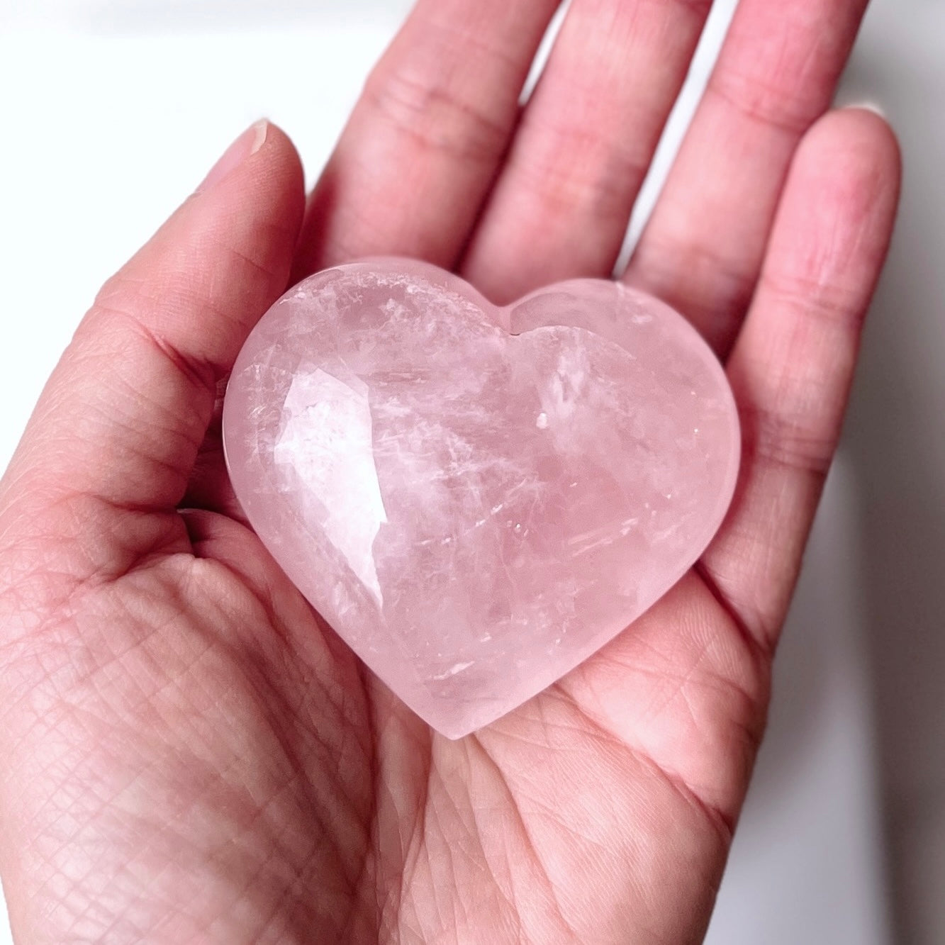 Rose Quartz Puff Heart 5cm 粉晶