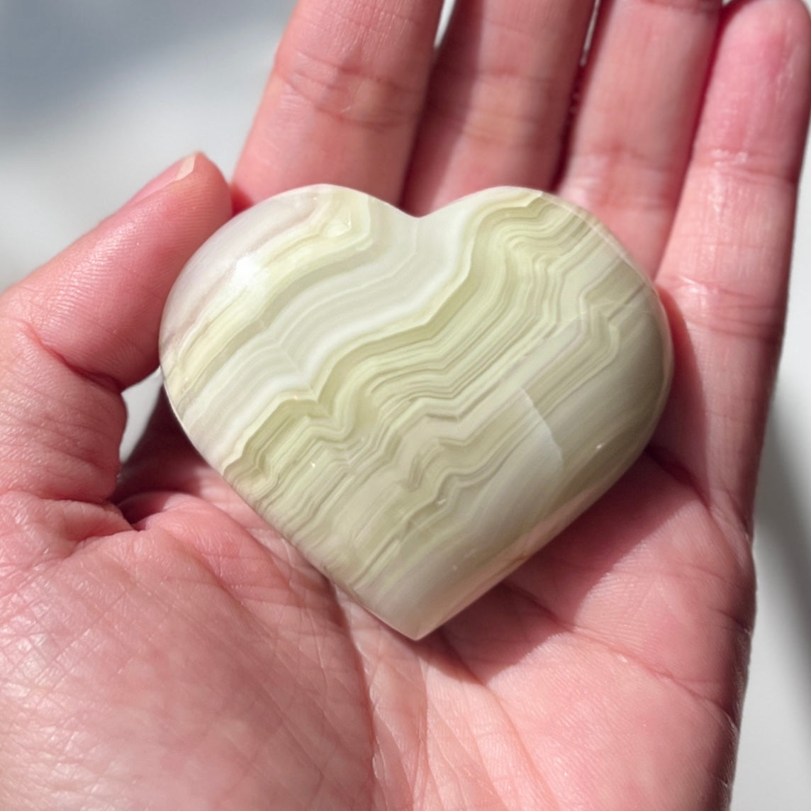 Green Onyx Heart 綠安力士