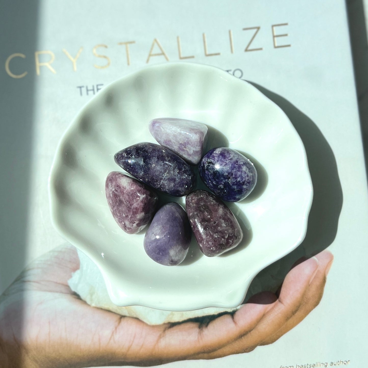 Lepidolite Tumble stone 紫鋰雲母