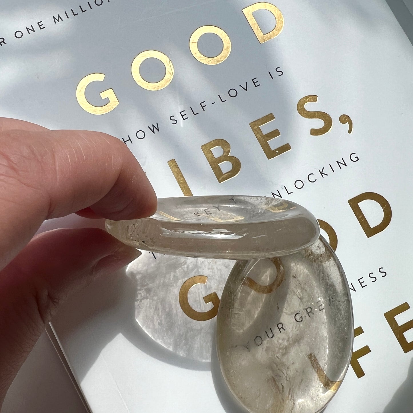 Smoky Quartz Worry Stone 茶晶