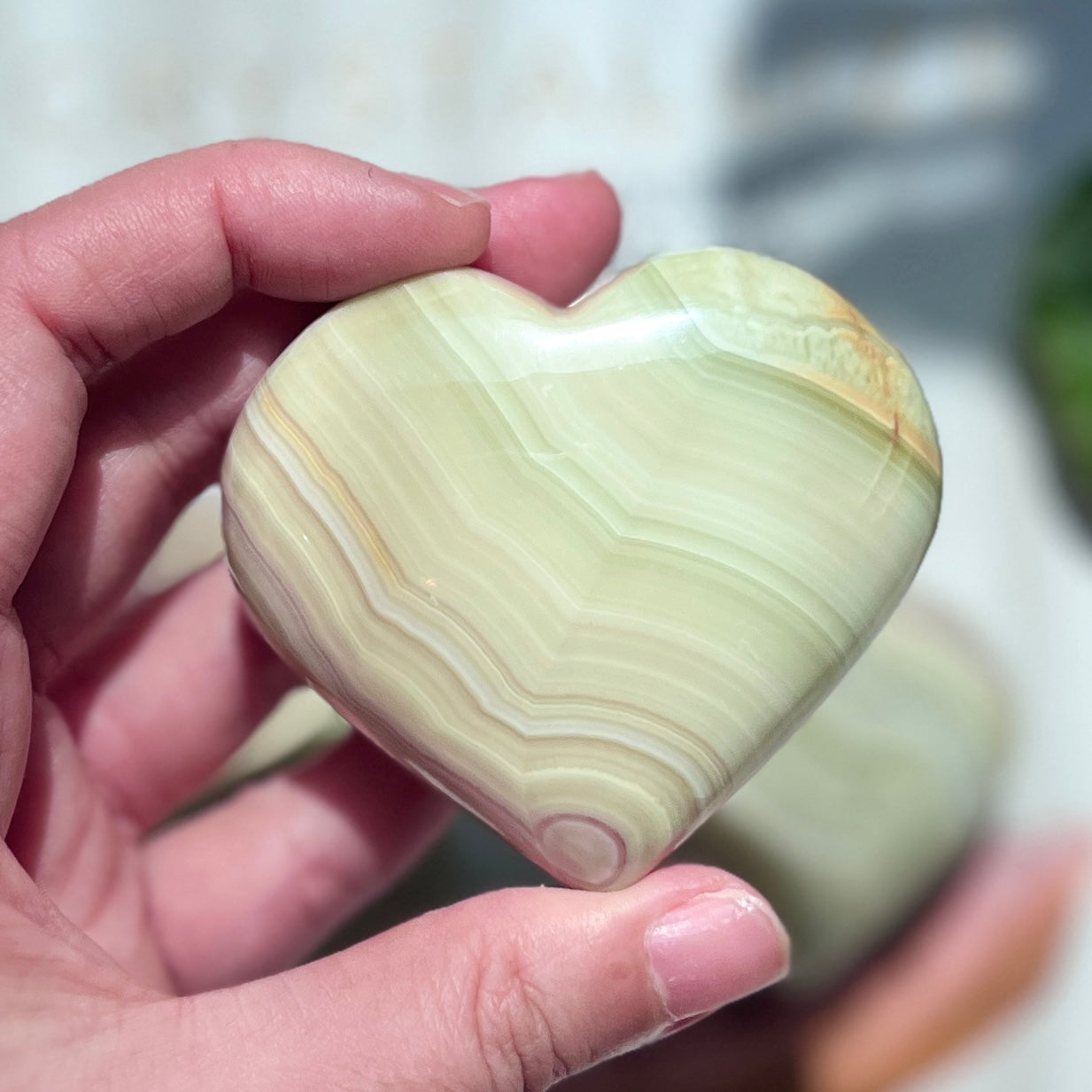 Green Onyx Heart 綠安力士