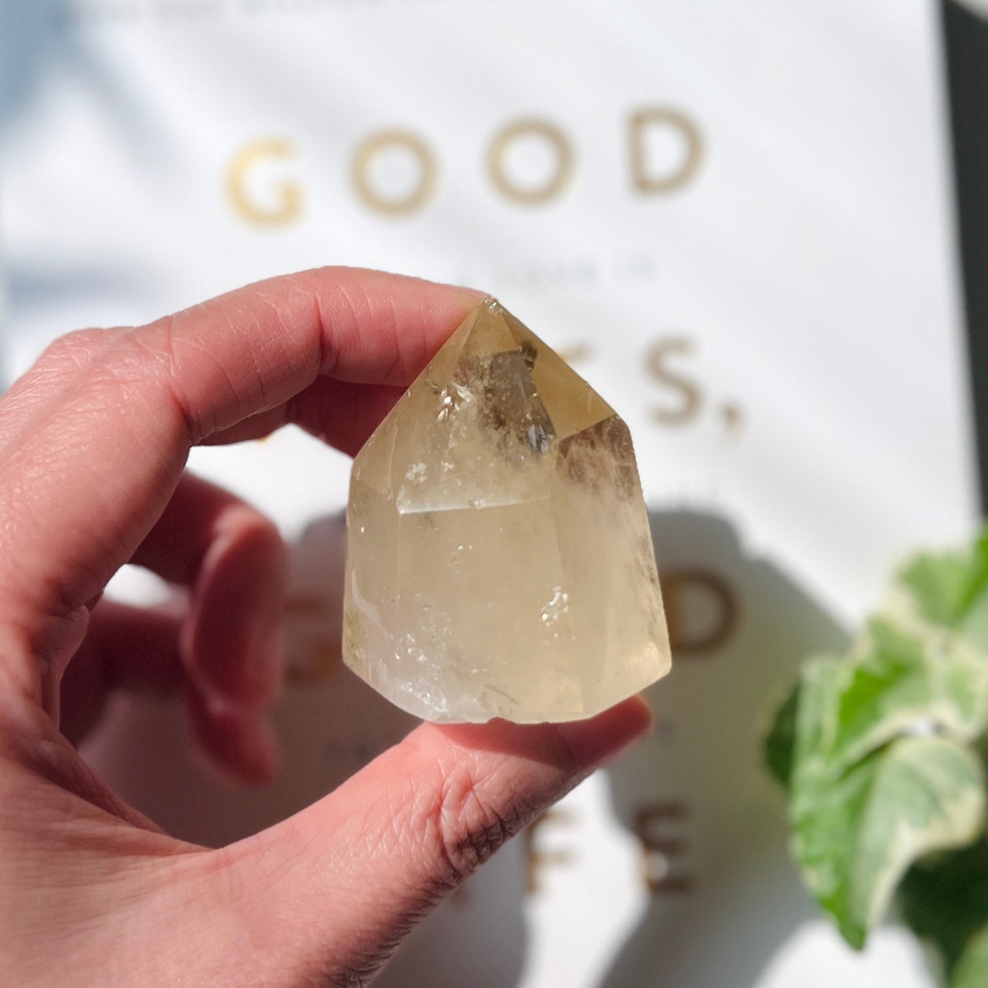 Natural Citrine Point 天然黃水晶