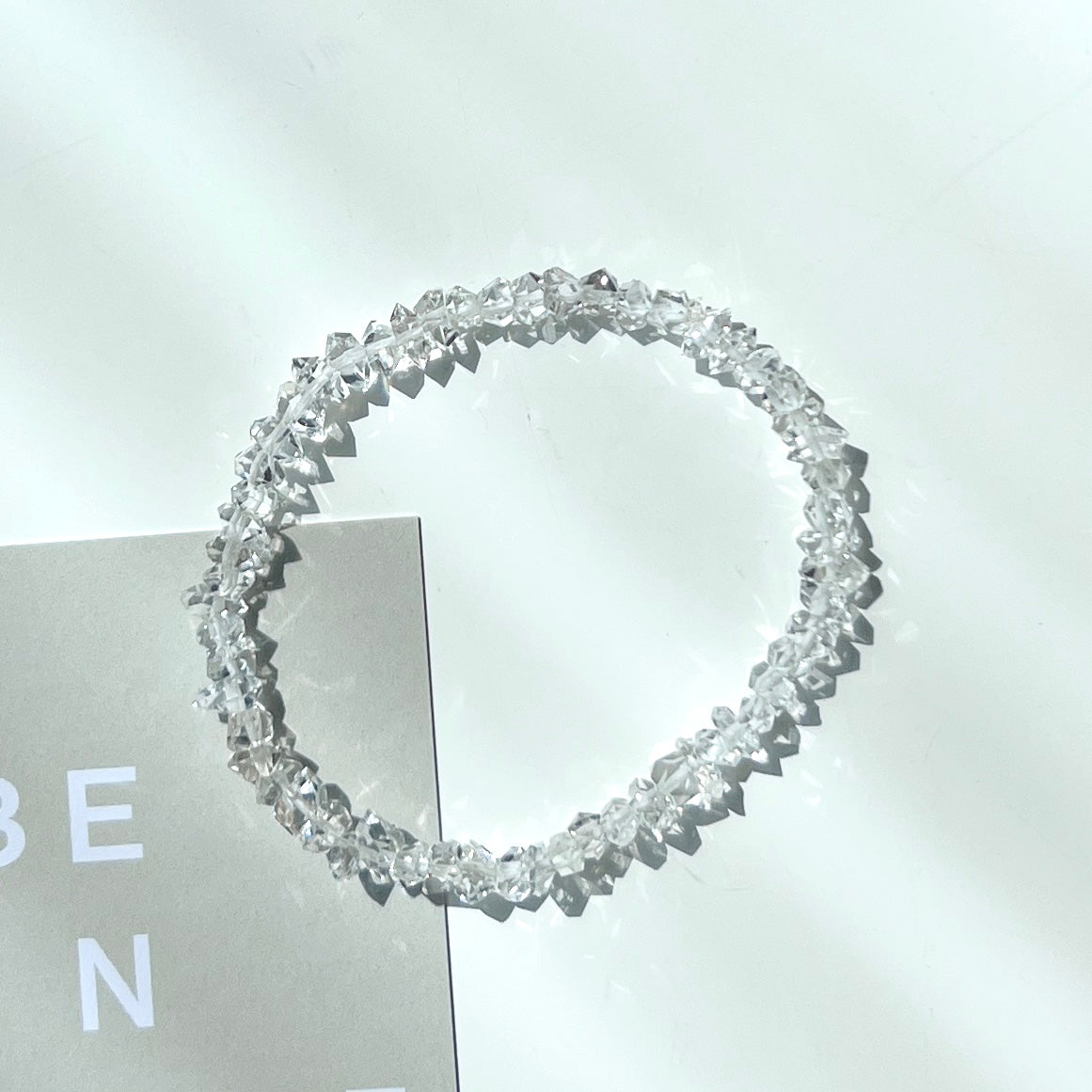 Herkimer Diamond Bracelet 6mm 赫基蒙閃靈鑽