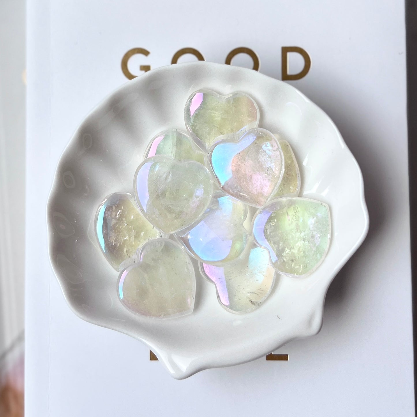 Angel Aura Quartz Heart 2.5cm 天使光水晶