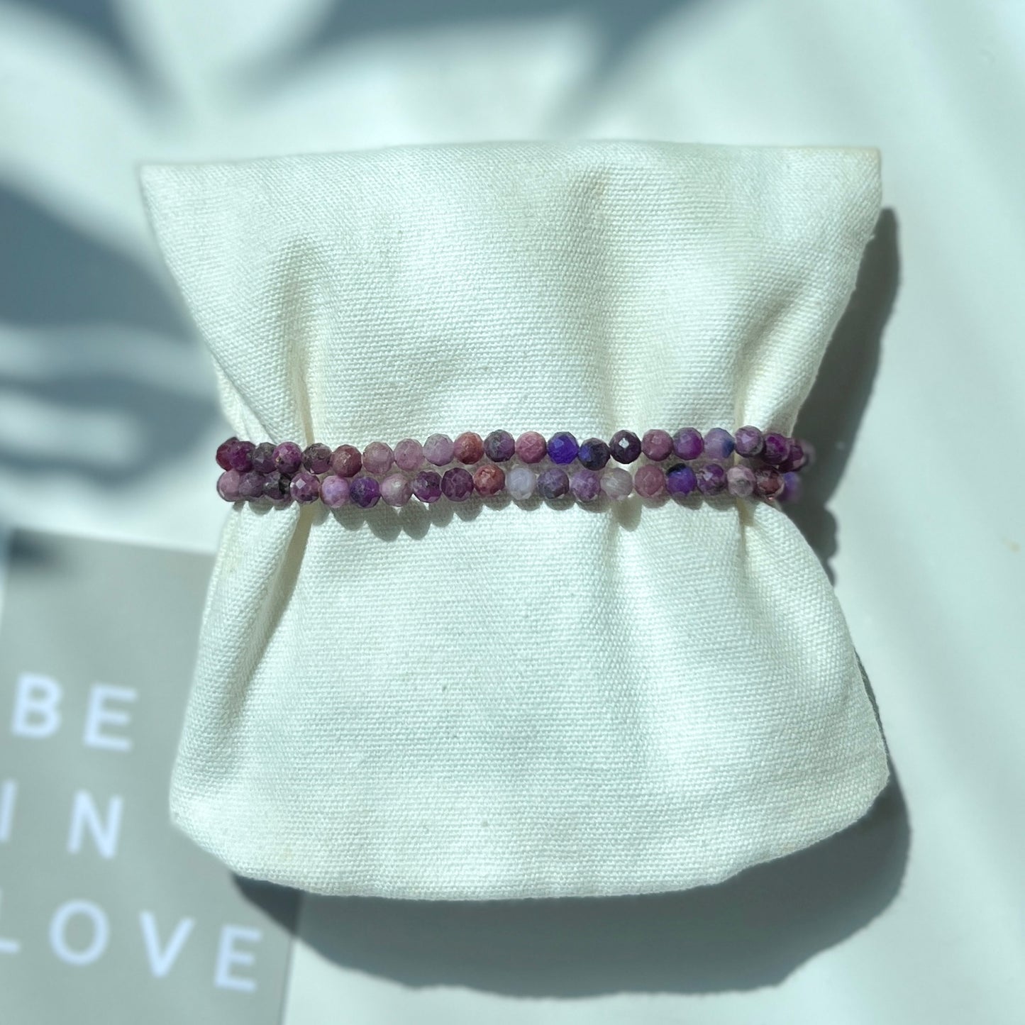 July Birthstone 7月誕生石- Ruby Facet Bracelet 4mm 紅寶石