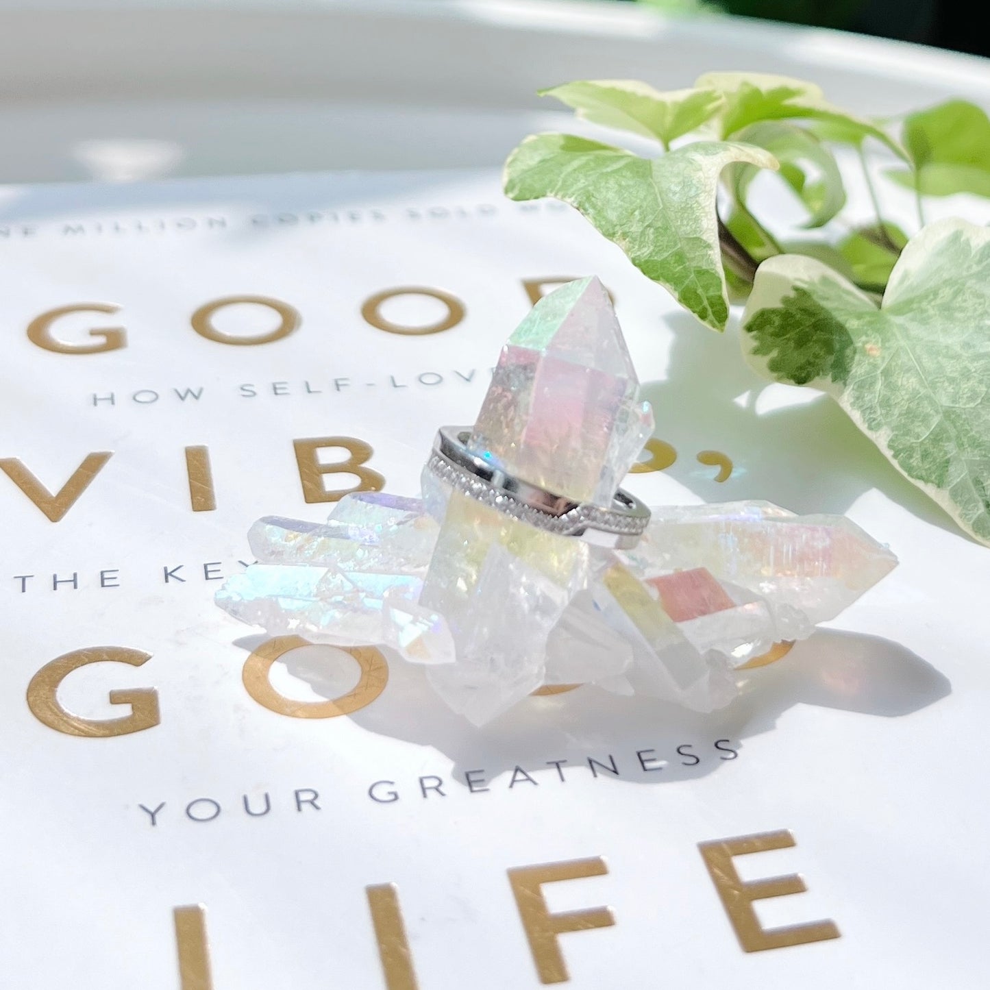 Angel Aura Quartz Cluster 天使光水晶