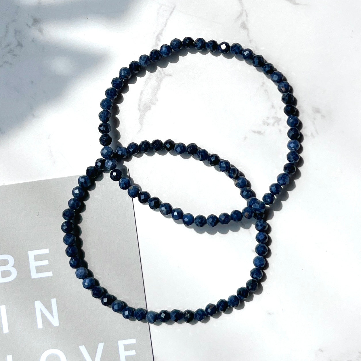 September Birthstone 9月誕生石 - Sapphire Facet Bracelet 4mm 藍寶石