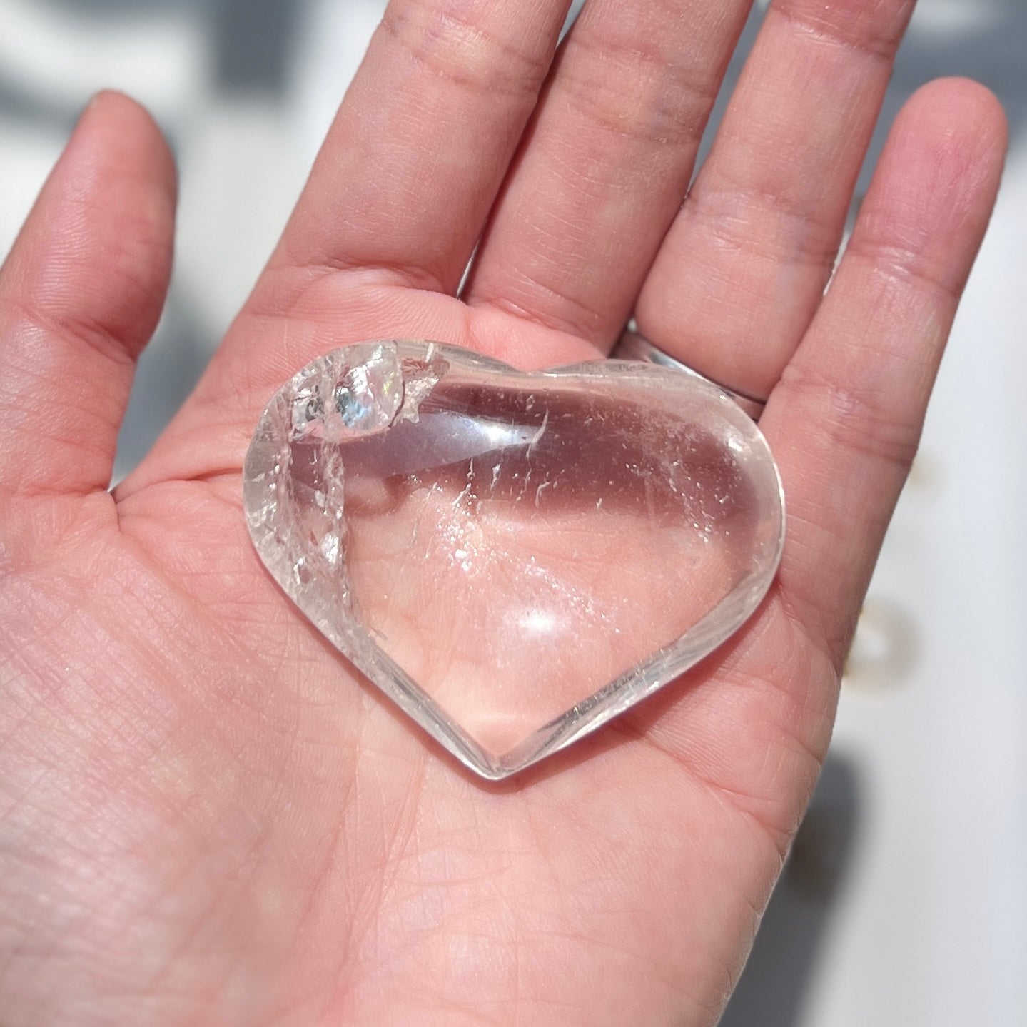 Clear Quartz Heart 白水晶