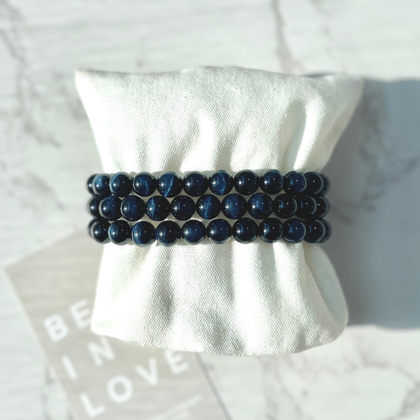Blue Tiger’s Eye Bracelet 8mm 藍虎眼石