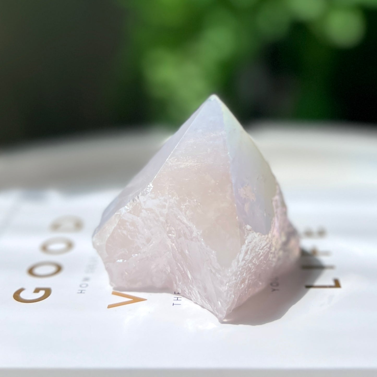 Rose Aura Point 粉晶天使光水晶