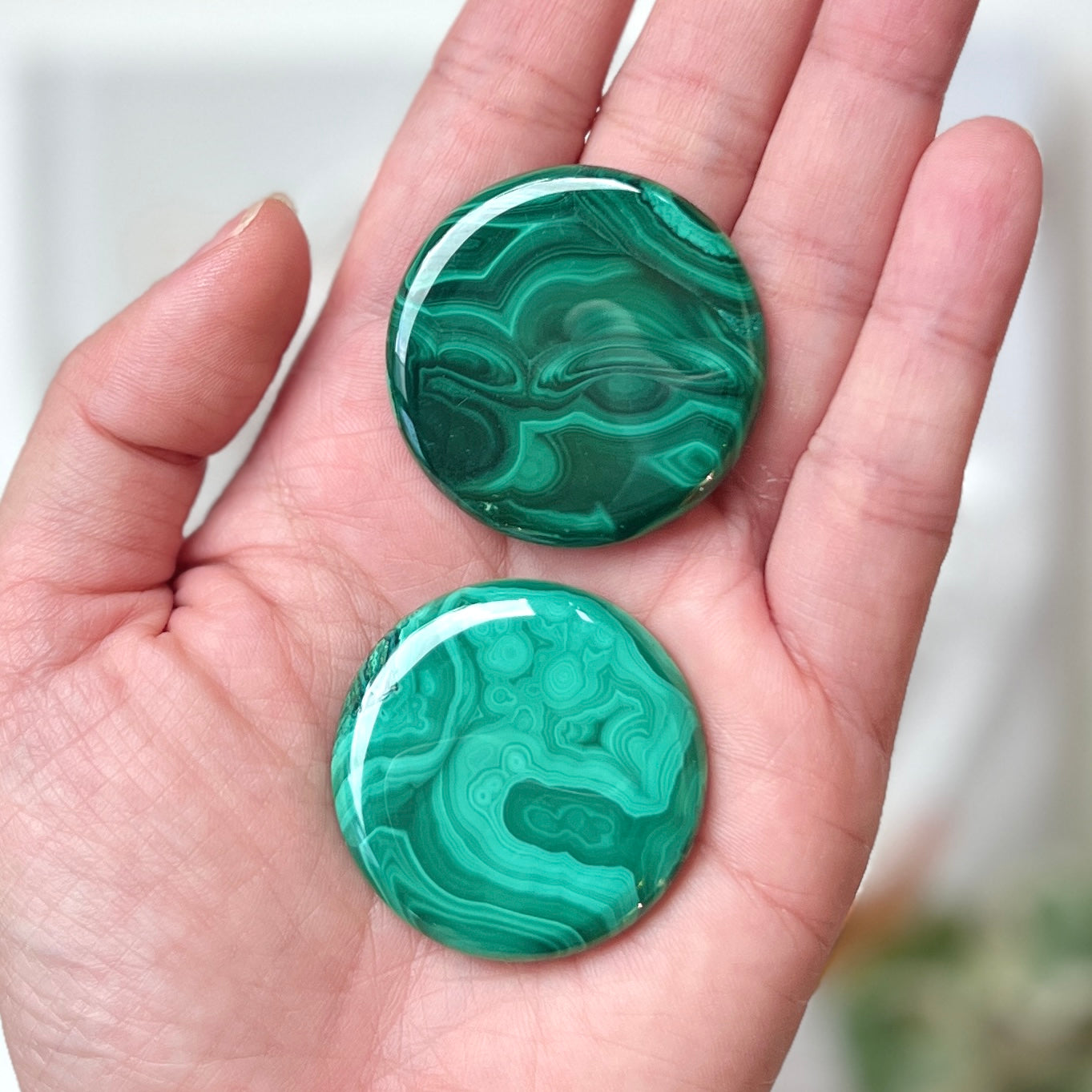 Malachite Palm Stone 孔雀石