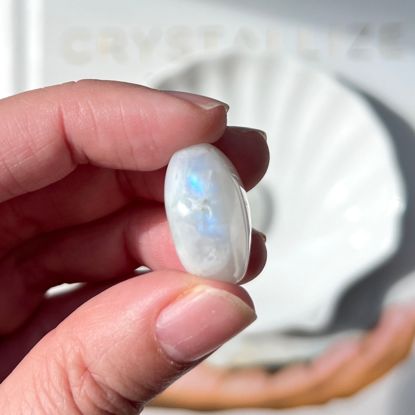 Rainbow Moonstone Tumble Stone (High Quality) 月光石
