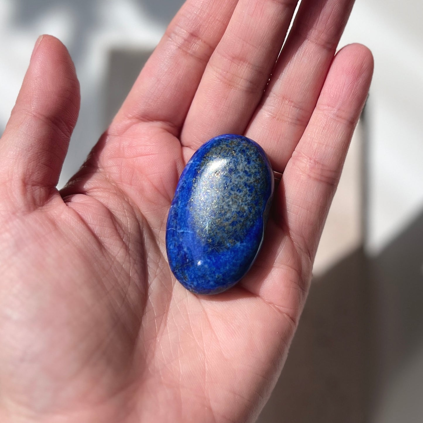 Lapis Lazuli Palm Stone 青金石