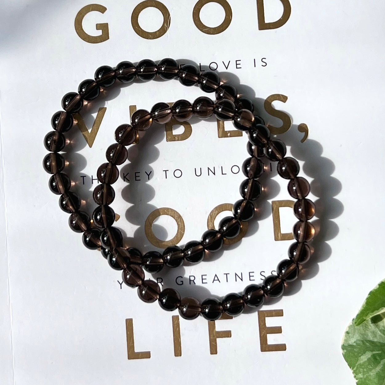 Smoky Quartz bracelet 6mm 茶晶