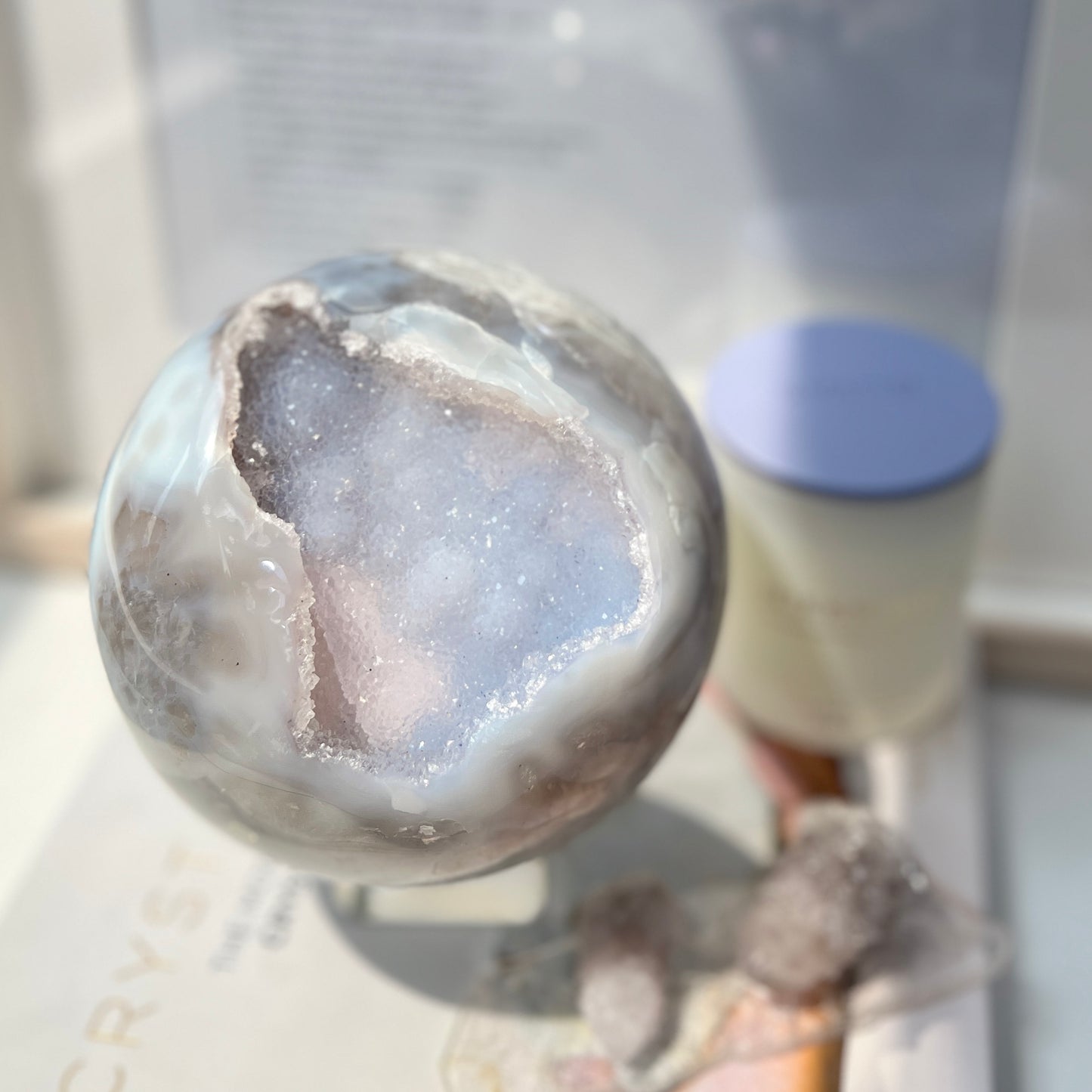 Druzy Agate sphere 11cm 瑪瑙球