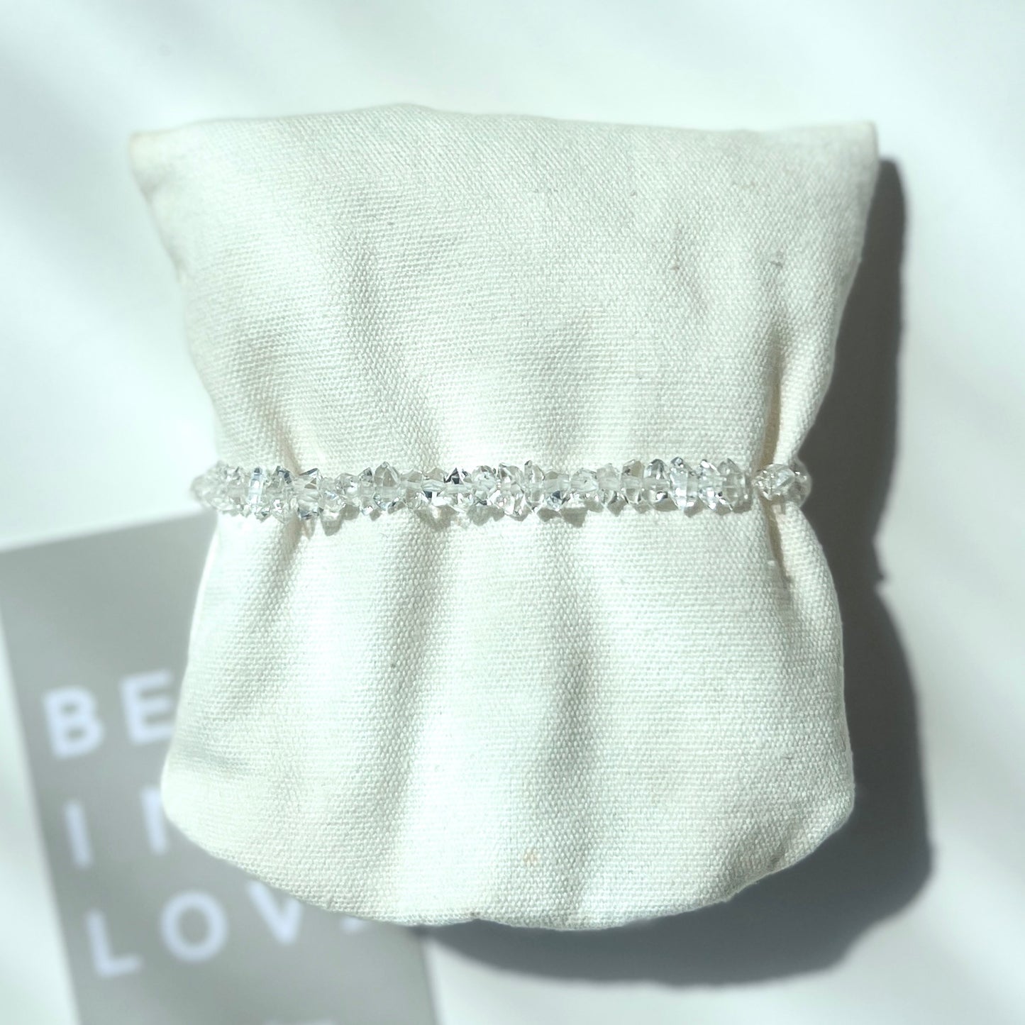 Herkimer Diamond Bracelet 6mm 赫基蒙閃靈鑽