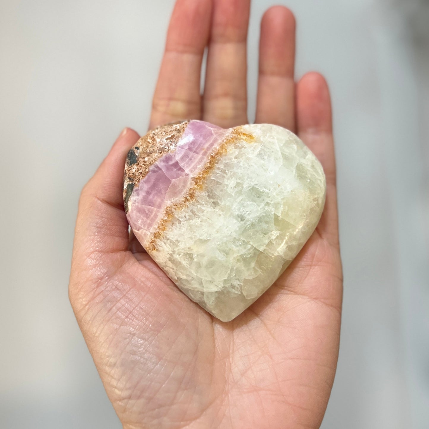 Pink Aragonite Heart (ARG-008)