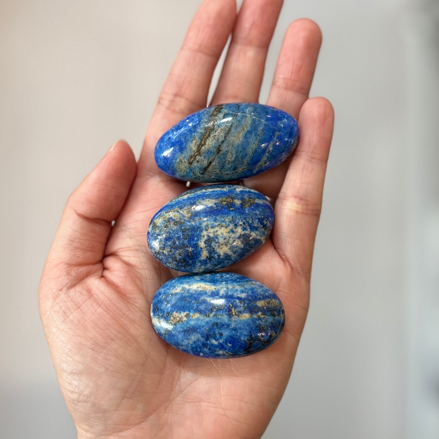 Lapis Lazuli Palm Stone 青金石