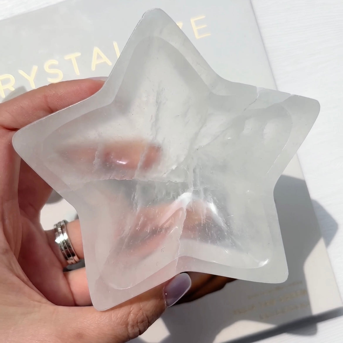 Selenite Star Bowl 10cm 透石膏星形碗