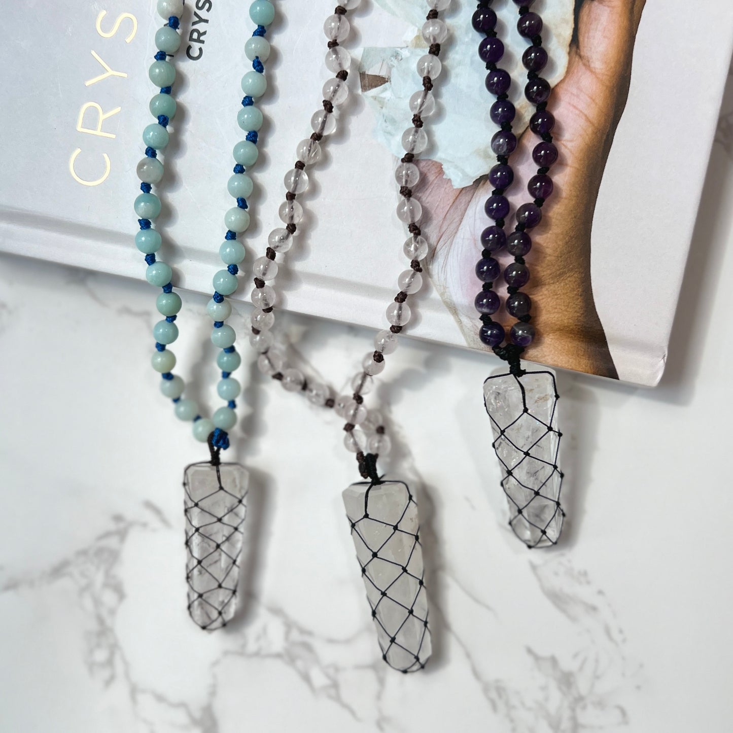 Amethyst Mala Necklace 紫水晶