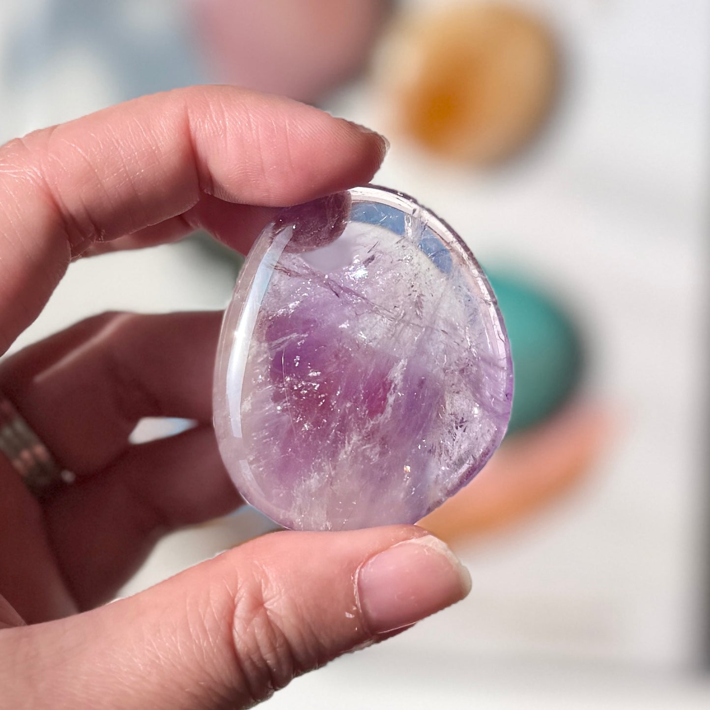 Amethyst Palm Stone 紫水晶