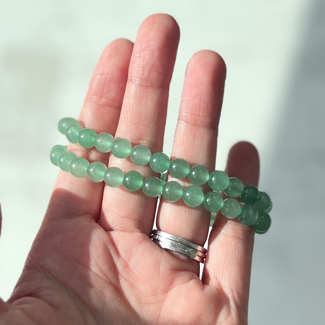 Aventurine bracelet 6mm 東菱玉