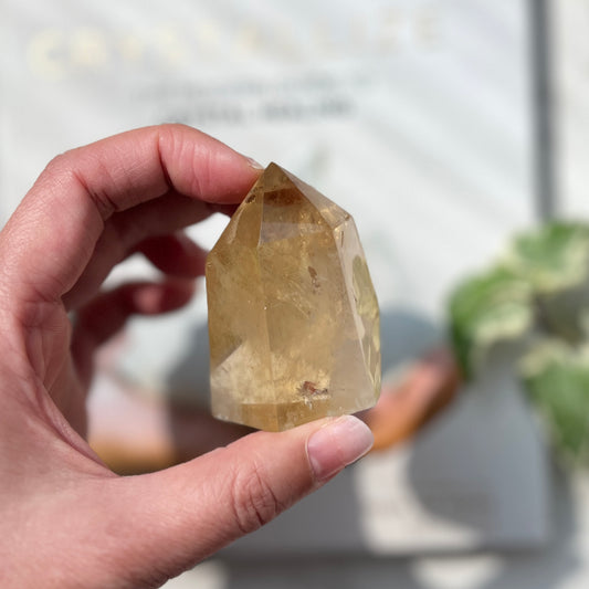 Natural Citrine Point 天然黃水晶