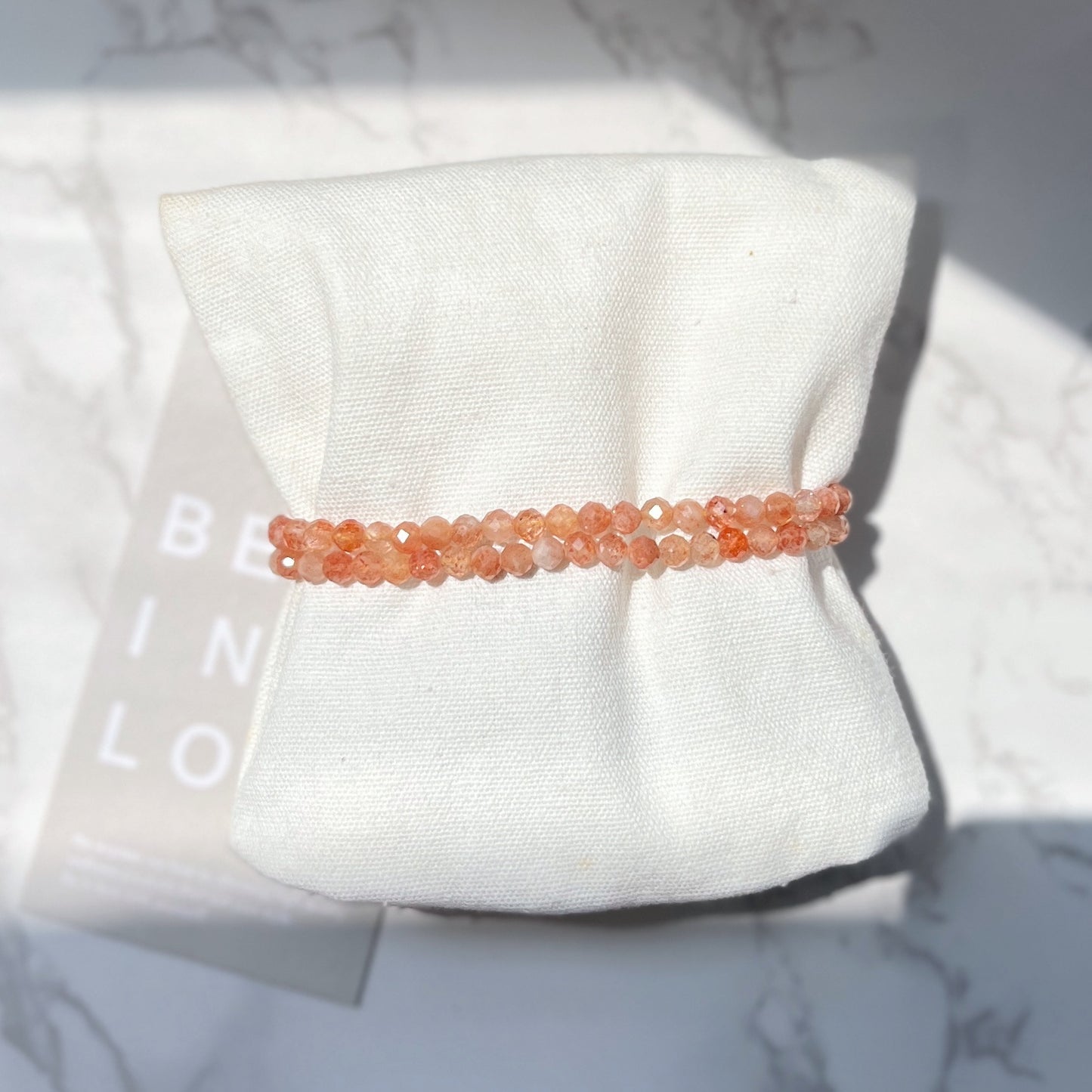 Sunstone Facet Bracelet 4mm (SS-BR4-03)