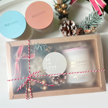 Candle X'mas Set 聖誕套裝 - 棉花大豆蠟燭