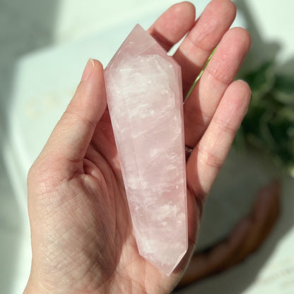Rose Quartz Vogel (12 Facets) 粉晶