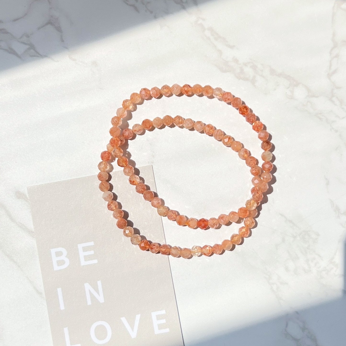 Sunstone Facet Bracelet 4mm (SS-BR4-03)