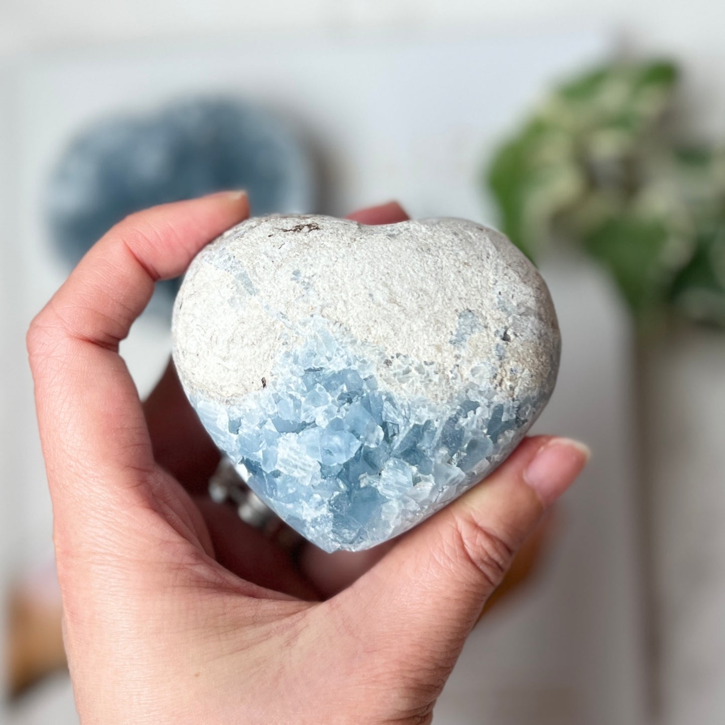 Celestite Heart 天青石