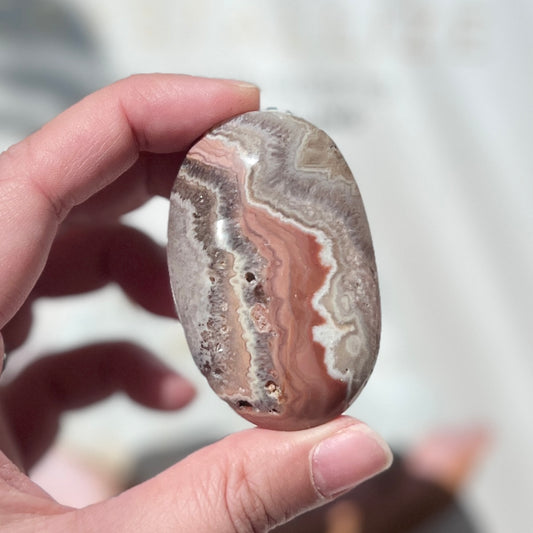 Amethyst Jasper Palm Stone  紫水晶+碧玉