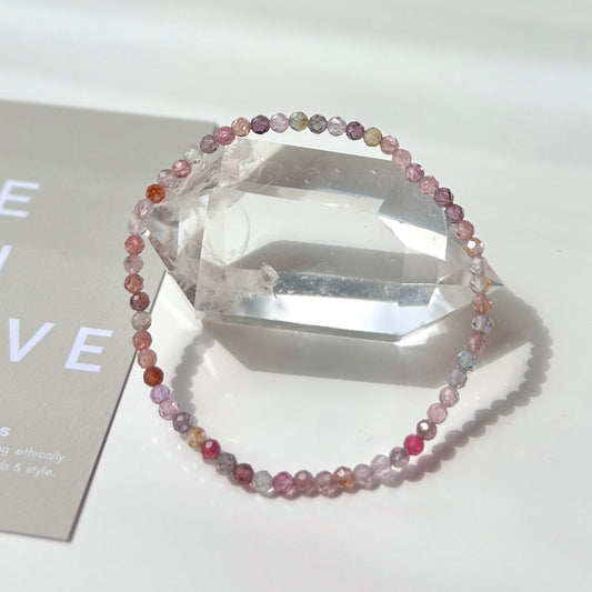 Spinel Faceted Bracelet 3mm 尖晶石