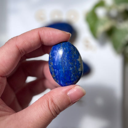 Lapis Lazuli Palm Stone 青金石