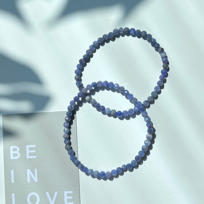 December Birthstone 12月誕生石 - Tanzanite Facet Bracelet 4mm 坦桑石