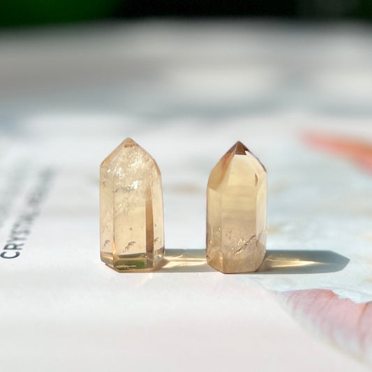 Natural Citrine Point 天然黃水晶