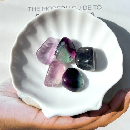 Fluorite Tumble stone 螢石