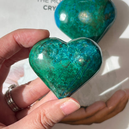 Chrysocolla Heart