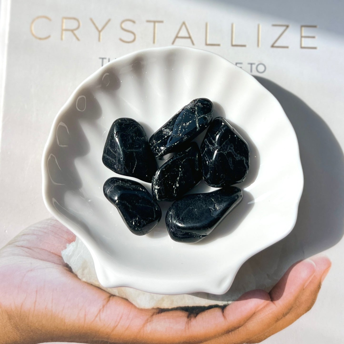 Black Tourmaline Tumble Stone 黑碧璽