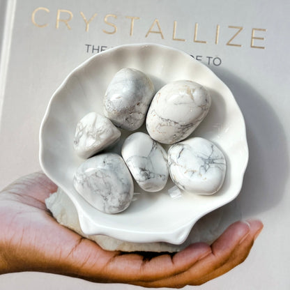 Howlite Tumble Stone 白松石