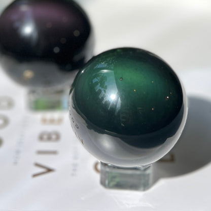 Rainbow Obsidian Sphere 彩虹黑曜石