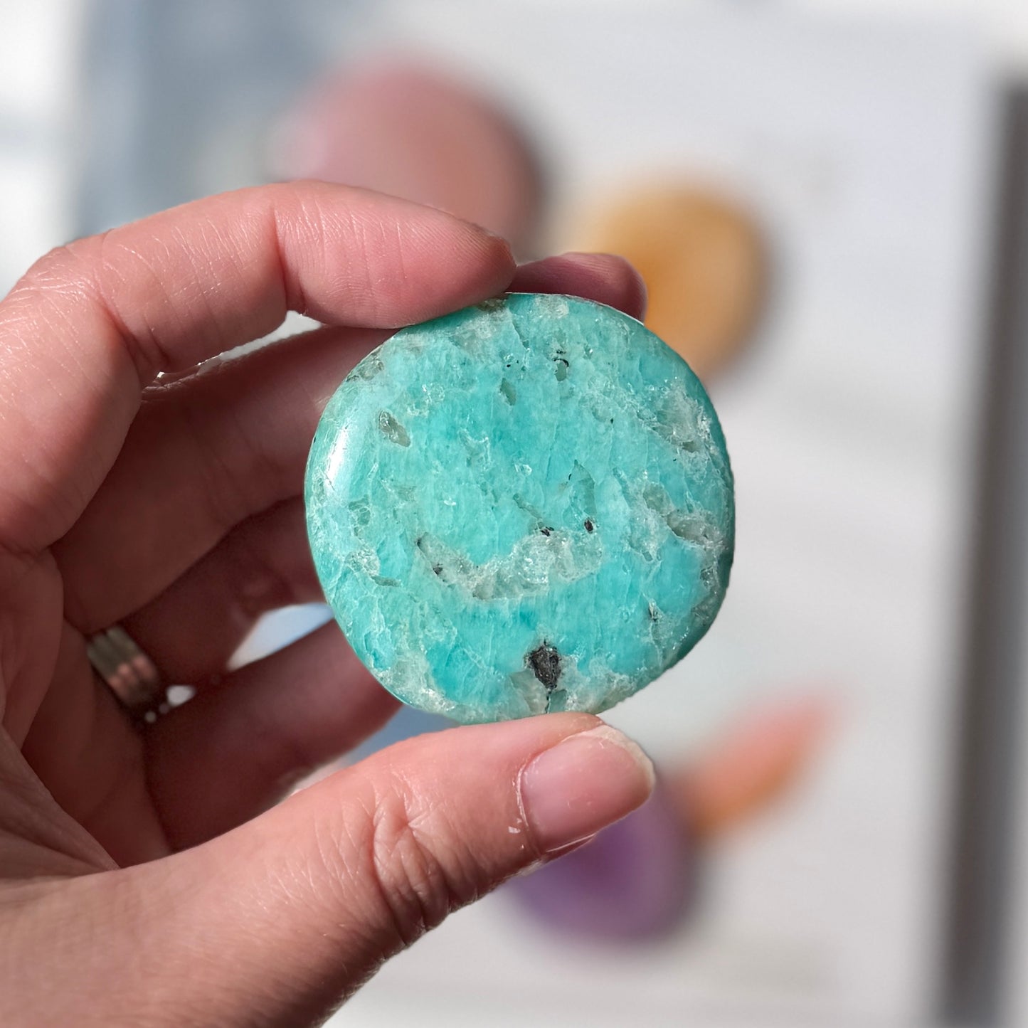 Amazonite Palm Stone 天河石