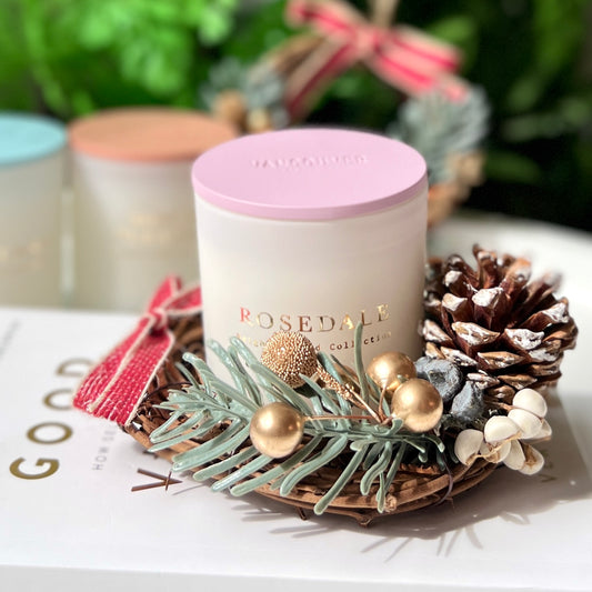 Candle X'mas Set 聖誕套裝 - 玫瑰大豆蠟燭