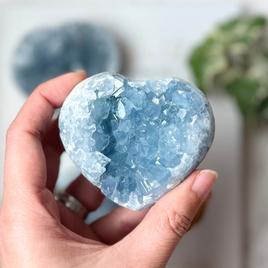 Celestite Heart 天青石