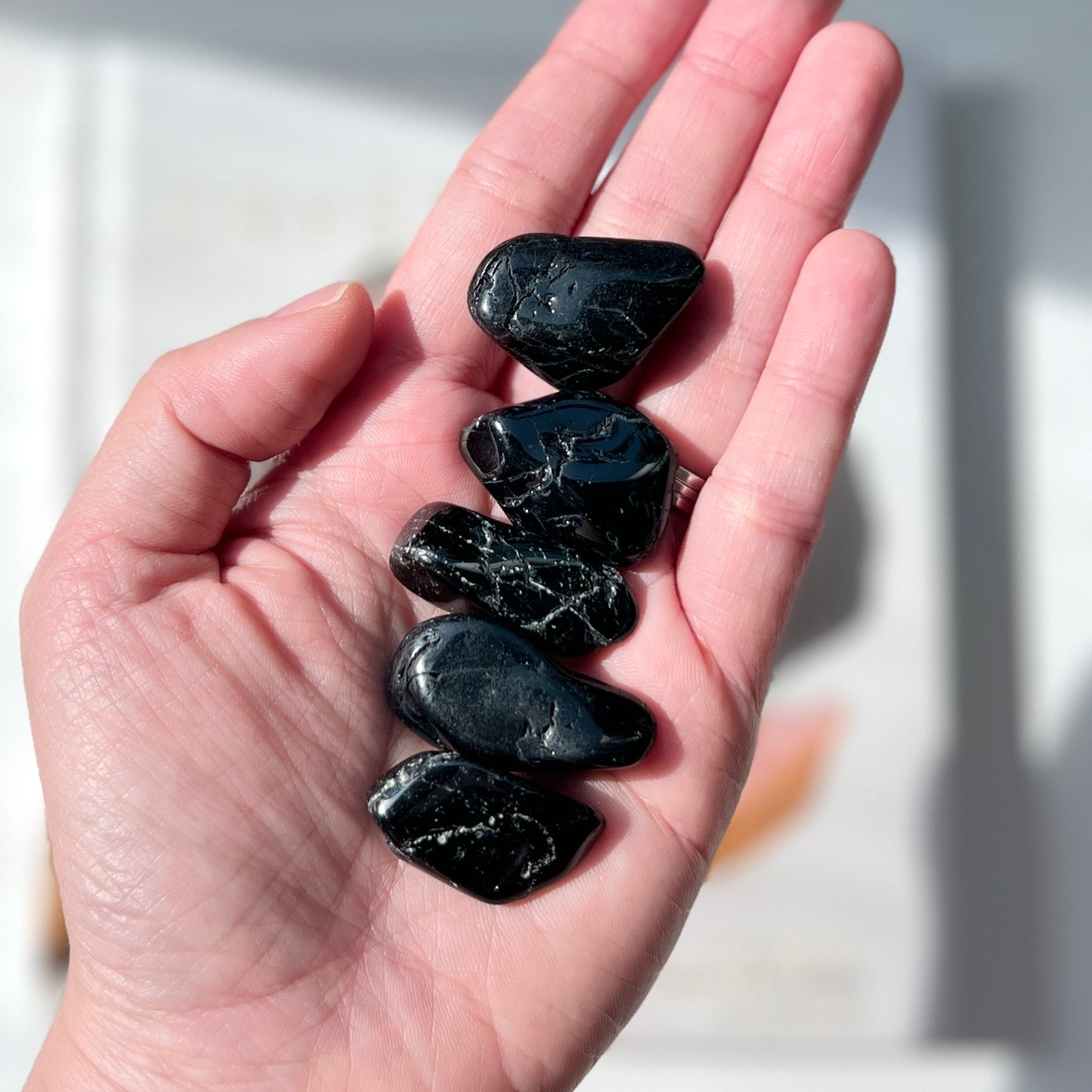 Black Tourmaline Tumble Stone 黑碧璽