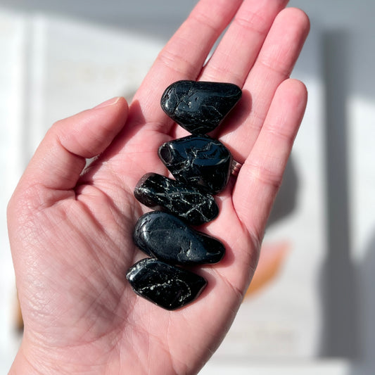 Black Tourmaline Tumble Stone 黑碧璽