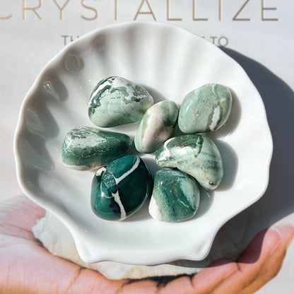 Green Sardonyx Tumble 2-3cm 綠纏絲瑪瑙